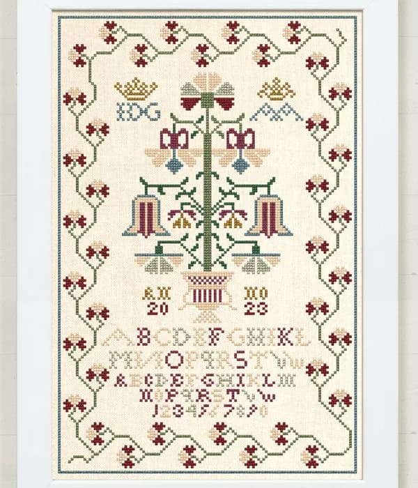 A Small Floral Alphabet Sampler