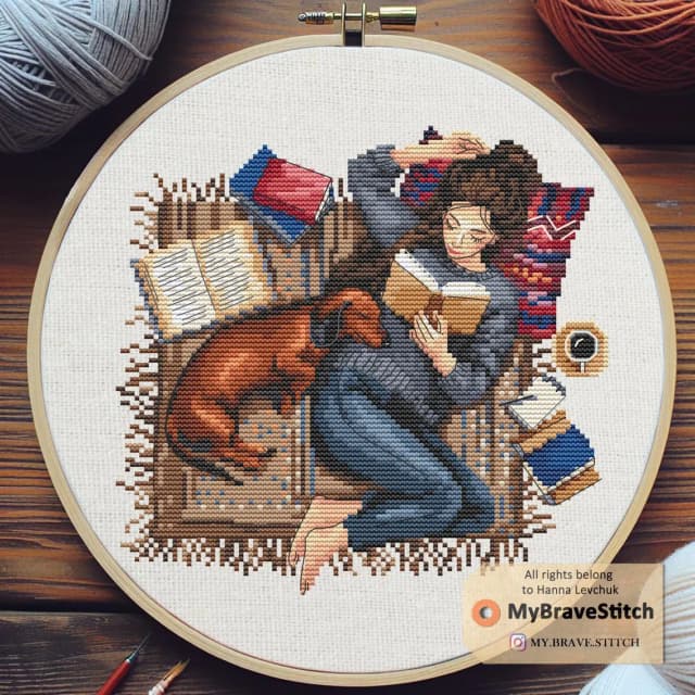 Thumbnail for Reading Girl & Dachshund