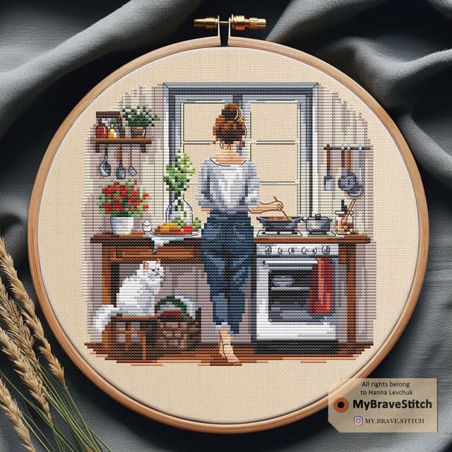 Thumbnail for Cooking Girl and Cat